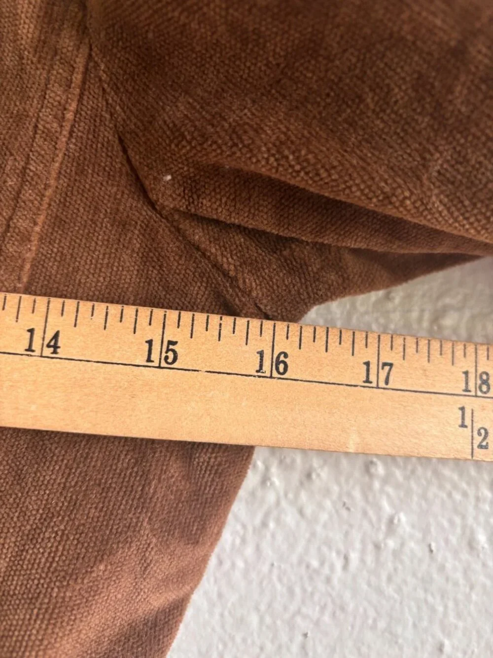 Vintage Y2K Bisou Bisou Fine Wale Corduroy Raw Hem Long Trench Jacket Brown - Picture 7 of 12
